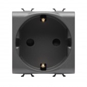 Priza Schuko 2M 16A negru Chorus – GEWISS | GW12241
