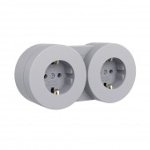 Priza Schuko aplicata 16A IP54 gri Xone - OVIVO | 406-240000-921
