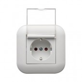 Priza Schuko cu capac 16A alb Loft - OVIVO | 404-010301-243