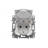 Priza Schuko cu capac 16A alb Salbei - LEGRAND