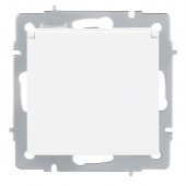 Priza Schuko cu capac 16A alb Vesna - LEZARD