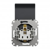 Priza Schuko cu capac 16A antracit Noua Sedna - SCHNEIDER