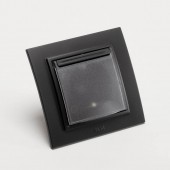 Priza Schuko cu capac 16A negru mat Zena - ELBI