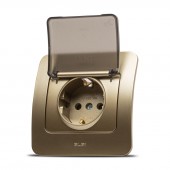 Priza Schuko cu capac 16A titan Jazz - ELBI
