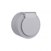 Priza Schuko cu capac aplicata 16A IP54 gri Xone - OVIVO | 406-240000-249