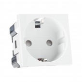 Priza Schuko protectie copii 2M 16A alb mat Moda Voice – ELBI
