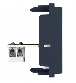 Priza telefon RJ11, 1M, negru