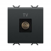 Priza TV capat 2M negru Chorus – GEWISS | GW12367