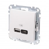 Priza USB 2.4A alb Noua Sedna - SCHNEIDER
