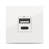 Priza USB A+C 5V 2,4A 2M alb Moda Voice – ELBI