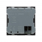 Priza USB A+C 5V 2,4A 2M antracit Moda Voice – ELBI
