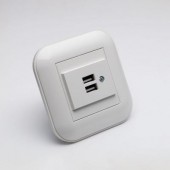 Priza USB alb Loft - OVIVO | 404-010301-247