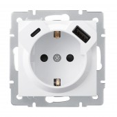 Priza USB Type-C alb Vesna - LEZARD
