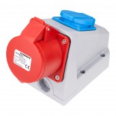 Prize CEE combinate, montaj mural, 16A 400V IP44, precablate