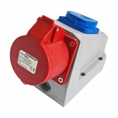 Prize CEE combinate, montaj mural, 16A 400V IP44, precablate