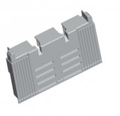Protectie cu suprap pe bare,pt.iesire,32mm ARROW BLUE, mar00