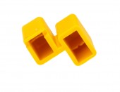 Protection-cover yellow for pin busbar on 1 MW
