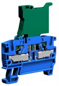 Push-in Terminal with Fuse holder, 1-level, 4mm², blue