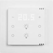 Pushbutton 6-gang,2x temp.disp.,4x light,I/O,climate/CO2