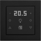 Pushbutton 6-gang,2x temp.w.display,2x light,2x shutter,I/O