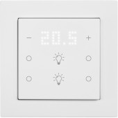 Pushbutton 6-gang,2x temp.w.display,4x light,IN/Outputs