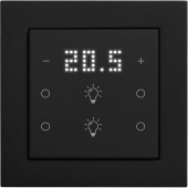 Pushbutton 6-gang,2x temp.w.display,4x light,IN/Outputs