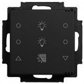 Pushbutton 6-gang,4x Light,2x blinds,I/O,Climate&CO2-control