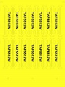 PVC label 35x10mm for cable-ties, yellow, for SmartPrintPlus