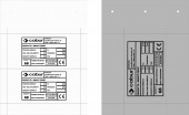 PVC label 40x90mm, white, for SmartPrintPlus