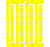 PVC label 4x15mm, yellow, for SmartPrintPlus
