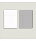 PVC label 60x100mm, adhesive, white