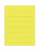 PVC label 7x20mm, adhesive, yellow