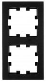 Rama 2 aparate, CUBIC, negru