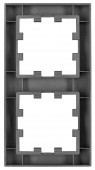 Rama 2 aparate, CUBIC, negru