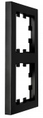 Rama 2 aparate, CUBIC, negru