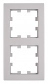 Rama 2 aparate, Design CUBIC, argintie