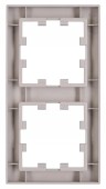 Rama 2 aparate, Design CUBIC, argintie
