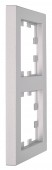 Rama 2 aparate, Design CUBIC, argintie