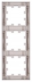 Rama 3 aparate, Design CUBIC, argintie