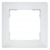Rama pentru 1 aparat cu dimensiuni de 55x55mm, alba