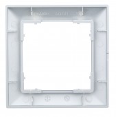 Rama pentru 1 aparat cu dimensiuni de 55x55mm, argintie