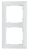 Rama pentru 2 aparate cu dimensiuni de 55x55mm, alba