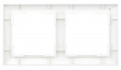Rama pentru 2 aparate cu dimensiuni de 55x55mm, alba