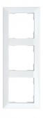 Rama pentru 3 aparate cu dimensiuni de 55x55mm, alba