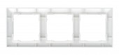 Rama pentru 3 aparate cu dimensiuni de 55x55mm, alba