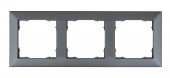 Rama pentru 3 aparate cu dimensiuni de 55x55mm, antracit