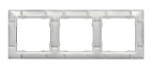 Rama pentru 3 aparate cu dimensiuni de 55x55mm, antracit