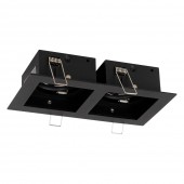 Rama spot dublu Zara 2XGU10 180X100mm, negru, Metsan