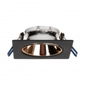 Rama spot Leo GU10 87X85mm, negru, Metsan
