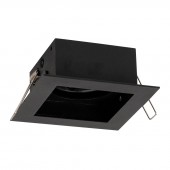 Rama spot Zara 1XGU10 100X90mm, negru, Metsan